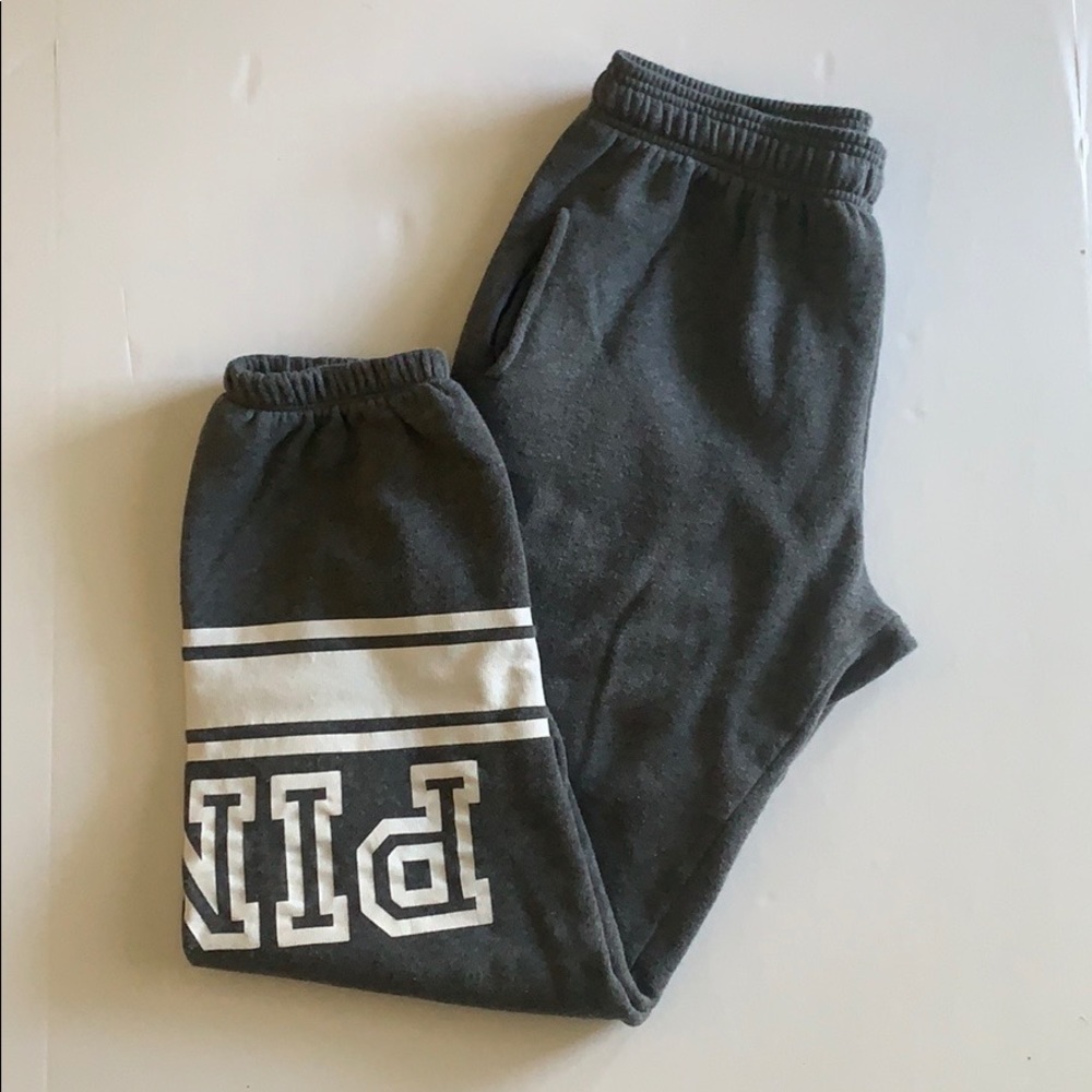 Victoria’s Secret PINK Dark Grey Cuffed Joggers S